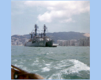 1968 04 Hong Kong Harbor Station Ship - USS Vance DER-387 - USS Hissen DER-400 tied along side.jpg